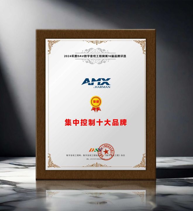 2024年度集中控制十大品牌”名单公布！九游会j9ag重大喜讯！ DAV01“